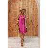 image:imageEkouaer Womens Satin Silk Nightgown V Neck Nightie Tank Sleepshirt Sleeveless Summer Dress Comfy LoungewearRose Red