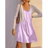 image:imageEkouaer Womens Sleeveless V Neck Satin NightgownLavender