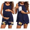 Floral Navy Blue