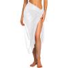 image:imageEkouaer Women Sarong Swimsuit Coverups Chiffon Long Bikini Wraps Sheer Beach Bathing Suit Cover Up1white
