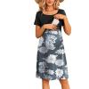 Black-floral Grey