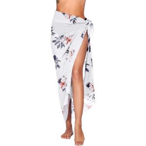 image:imageEkouaer Women Sarong Swimsuit Coverups Chiffon Long Bikini Wraps Sheer Beach Bathing Suit Cover UpPat 22