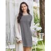image:imageEkouaer 3 Pack Cotton Nightgowns for Women Long Sleeve Sleep Shirts for Women Comfy Soft SXXXLBlackGreyLeopard Print