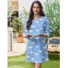 image:imageEkouaer 3 Pack Cotton Nightgowns for Women Long Sleeve Sleep Shirts for Women Comfy Soft SXXXLMoonCloudButterfly