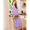 image:imageEkouaer Long Nightgown Womens V Neck Loungewear Oversized Sleepwear Loose Sleep Dress S4XLLavender