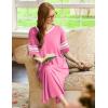 image:imageEkouaer Long Nightgown Womens V Neck Loungewear Oversized Sleepwear Loose Sleep Dress S4XLPeach Pink
