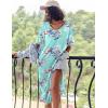 image:imageEkouaer Long Nightgown for Women Short Sleeve Sleepwear Plus Size Loungewear with Pockets M5XLBlue Floral