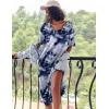 image:imageEkouaer Long Nightgown for Women Short Sleeve Sleepwear Plus Size Loungewear with Pockets M5XLBlue Tie Dye