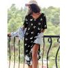 image:imageEkouaer Long Nightgown for Women Short Sleeve Sleepwear Plus Size Loungewear with Pockets M5XLButterfly