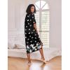 image:imageEkouaer Long Nightgown for Women Short Sleeve Sleepwear Plus Size Loungewear with Pockets M5XLButterfly