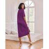 image:imageEkouaer Long Nightgown for Women Short Sleeve Sleepwear Plus Size Loungewear with Pockets M5XLWineberry Heart