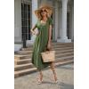 image:imageEkouaer Long Nightgowns for Women with Pockets Short Sleeves Moo Moos for Women Casual Maxi Dress House Dresses SXXXLArmy Green
