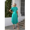 image:imageEkouaer Long Nightgowns for Women with Pockets Short Sleeves Moo Moos for Women Casual Maxi Dress House Dresses SXXXLGreen