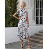 image:imageEkouaer Long Nightgowns for Women with Pockets Short Sleeves Moo Moos for Women Casual Maxi Dress House Dresses SXXXLGreen Flower