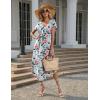 image:imageEkouaer Long Nightgowns for Women with Pockets Short Sleeves Moo Moos for Women Casual Maxi Dress House Dresses SXXXLGreen Flower