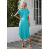 image:imageEkouaer Long Nightgowns for Women with Pockets Short Sleeves Moo Moos for Women Casual Maxi Dress House Dresses SXXXLPeacock Blue