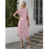 image:imageEkouaer Long Nightgowns for Women with Pockets Short Sleeves Moo Moos for Women Casual Maxi Dress House Dresses SXXXLPink Flower