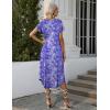 image:imageEkouaer Long Nightgowns for Women with Pockets Short Sleeves Moo Moos for Women Casual Maxi Dress House Dresses SXXXLPurple Flower