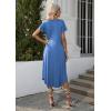 image:imageEkouaer Long Nightgowns for Women with Pockets Short Sleeves Moo Moos for Women Casual Maxi Dress House Dresses SXXXLSky Blue
