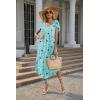image:imageEkouaer Long Nightgowns for Women with Pockets Short Sleeves Moo Moos for Women Casual Maxi Dress House Dresses SXXXLStar Print