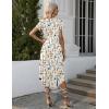 image:imageEkouaer Long Nightgowns for Women with Pockets Short Sleeves Moo Moos for Women Casual Maxi Dress House Dresses SXXXLWhite Flowers