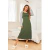 image:imageEkouaer Long Sleeve Nightgowns for Women Calf Length Sleep Shirts Crew Neck Soft Nightshirts SXXLArmy Green Coffee