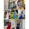 image:imageEkouaer Long Sleeve Nightgowns for Women Calf Length Sleep Shirts Crew Neck Soft Nightshirts SXXLBlack Flower