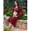 image:imageEkouaer Long Sleeve Nightgowns for Women Long Sleepshirts Button Night Gowns Sleepwear Full Length Sleep Dress with PocketsChristmas Plaid