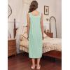 image:imageEkouaer Long Sleeveless Nightgowns for Women Ladies Night Gown Embroidery Sleepdress Tank Nightdress Victorian SleepshirtGreen