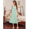 image:imageEkouaer Long Sleeveless Nightgowns for Women Ladies Night Gown Embroidery Sleepdress Tank Nightdress Victorian SleepshirtGreen