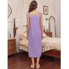 image:imageEkouaer Long Sleeveless Nightgowns for Women Ladies Night Gown Embroidery Sleepdress Tank Nightdress Victorian SleepshirtLilac