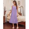 image:imageEkouaer Long Sleeveless Nightgowns for Women Ladies Night Gown Embroidery Sleepdress Tank Nightdress Victorian SleepshirtLilac