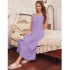 image:imageEkouaer Long Sleeveless Nightgowns for Women Ladies Night Gown Embroidery Sleepdress Tank Nightdress Victorian SleepshirtLilac