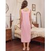 image:imageEkouaer Long Sleeveless Nightgowns for Women Ladies Night Gown Embroidery Sleepdress Tank Nightdress Victorian SleepshirtPink