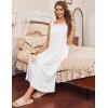 image:imageEkouaer Long Sleeveless Nightgowns for Women Ladies Night Gown Embroidery Sleepdress Tank Nightdress Victorian SleepshirtWhite