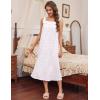 image:imageEkouaer Long Sleeveless Nightgowns for Women Ladies Night Gown Embroidery Sleepdress Tank Nightdress Victorian SleepshirtWhite Floral