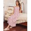 image:imageEkouaer Long Sleeveless Nightgowns for Women Ladies Night Gown Embroidery Sleepdress Tank Nightdress Victorian SleepshirtWhite Pink Floral