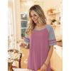image:imageEkouaer Nightgowns for Women Cotton Long Night Gowns Plus Size Moo Moos Short Sleeve House Dress Soft Sleep Shirts S5XLGray Purple Red