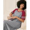 image:imageEkouaer Nightgowns for Women Cotton Long Night Gowns Plus Size Moo Moos Short Sleeve House Dress Soft Sleep Shirts S5XLLight Grey