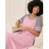 image:imageEkouaer Nightgowns for Women Cotton Long Night Gowns Plus Size Moo Moos Short Sleeve House Dress Soft Sleep Shirts S5XLPink