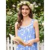 image:imageEkouaer Nightgowns for Women Cotton Long Night Gowns Sleeveless Sleep Dress Victorian Nightdress Ladies Sleepwear XS4XLBirds Blue