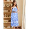 image:imageEkouaer Nightgowns for Women Cotton Long Night Gowns Sleeveless Sleep Dress Victorian Nightdress Ladies Sleepwear XS4XLBirds Blue