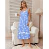 image:imageEkouaer Nightgowns for Women Cotton Long Night Gowns Sleeveless Sleep Dress Victorian Nightdress Ladies Sleepwear XS4XLBirds Blue