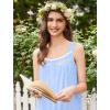 image:imageEkouaer Nightgowns for Women Cotton Long Night Gowns Sleeveless Sleep Dress Victorian Nightdress Ladies Sleepwear XS4XLBlue
