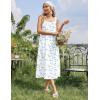 image:imageEkouaer Nightgowns for Women Cotton Long Night Gowns Sleeveless Sleep Dress Victorian Nightdress Ladies Sleepwear XS4XLBlue Flowers White