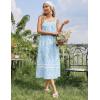 image:imageEkouaer Nightgowns for Women Cotton Long Night Gowns Sleeveless Sleep Dress Victorian Nightdress Ladies Sleepwear XS4XLFloral Blue