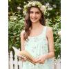 image:imageEkouaer Nightgowns for Women Cotton Long Night Gowns Sleeveless Sleep Dress Victorian Nightdress Ladies Sleepwear XS4XLFloral Green