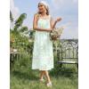 image:imageEkouaer Nightgowns for Women Cotton Long Night Gowns Sleeveless Sleep Dress Victorian Nightdress Ladies Sleepwear XS4XLFloral Green