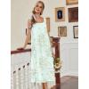 image:imageEkouaer Nightgowns for Women Cotton Long Night Gowns Sleeveless Sleep Dress Victorian Nightdress Ladies Sleepwear XS4XLFloral Green