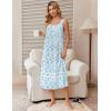 image:imageEkouaer Nightgowns for Women Cotton Long Night Gowns Sleeveless Sleep Dress Victorian Nightdress Ladies Sleepwear XS4XLFloral Light Blue